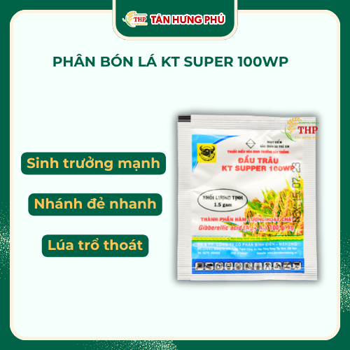 Thuốc Kích Thích Sinh Trưởng Đầu Trâu KT Super 100WP 1.5gam