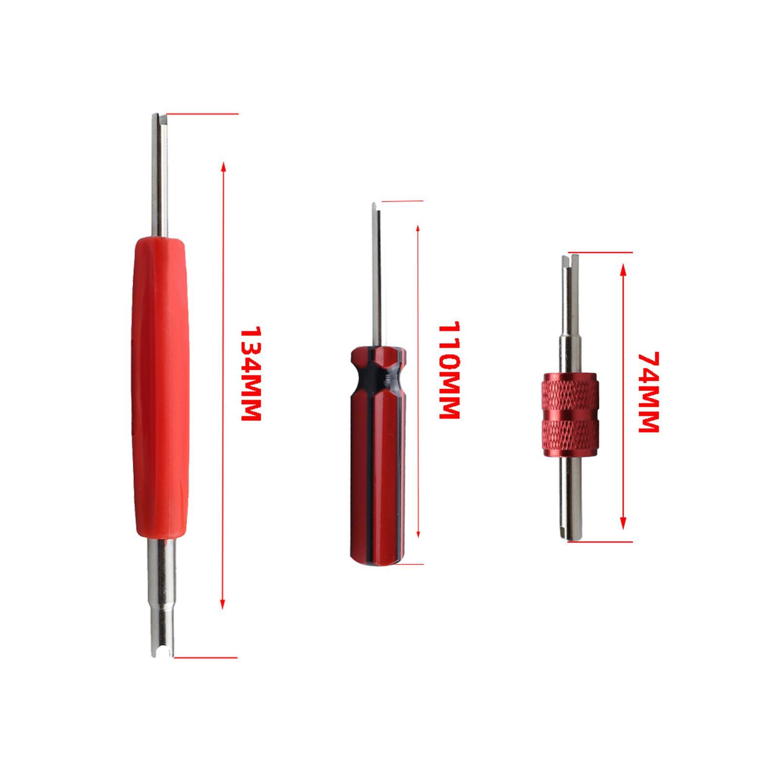 7x Tire Core Removal Tool Tire Repair Install Tool for Automotive