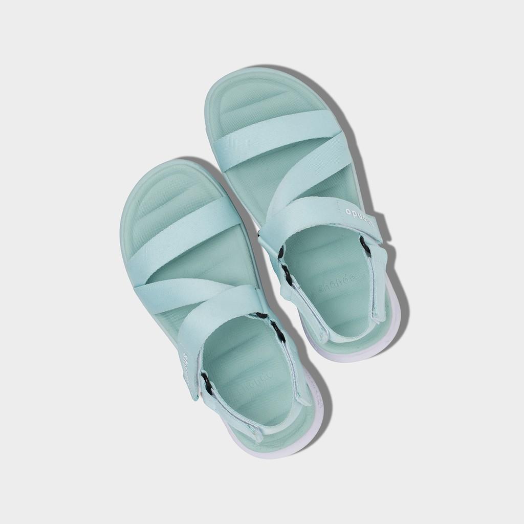 Giày Sandals Shondo F6 Sport Ombre Đế 2 Màu Xanh Mint Trắng F6S0442