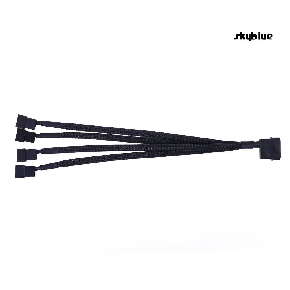Dây cáp chia 4-Pin IDE sang 4 cổng 3-Pin dành cho quạt tản nhiệt máy tính