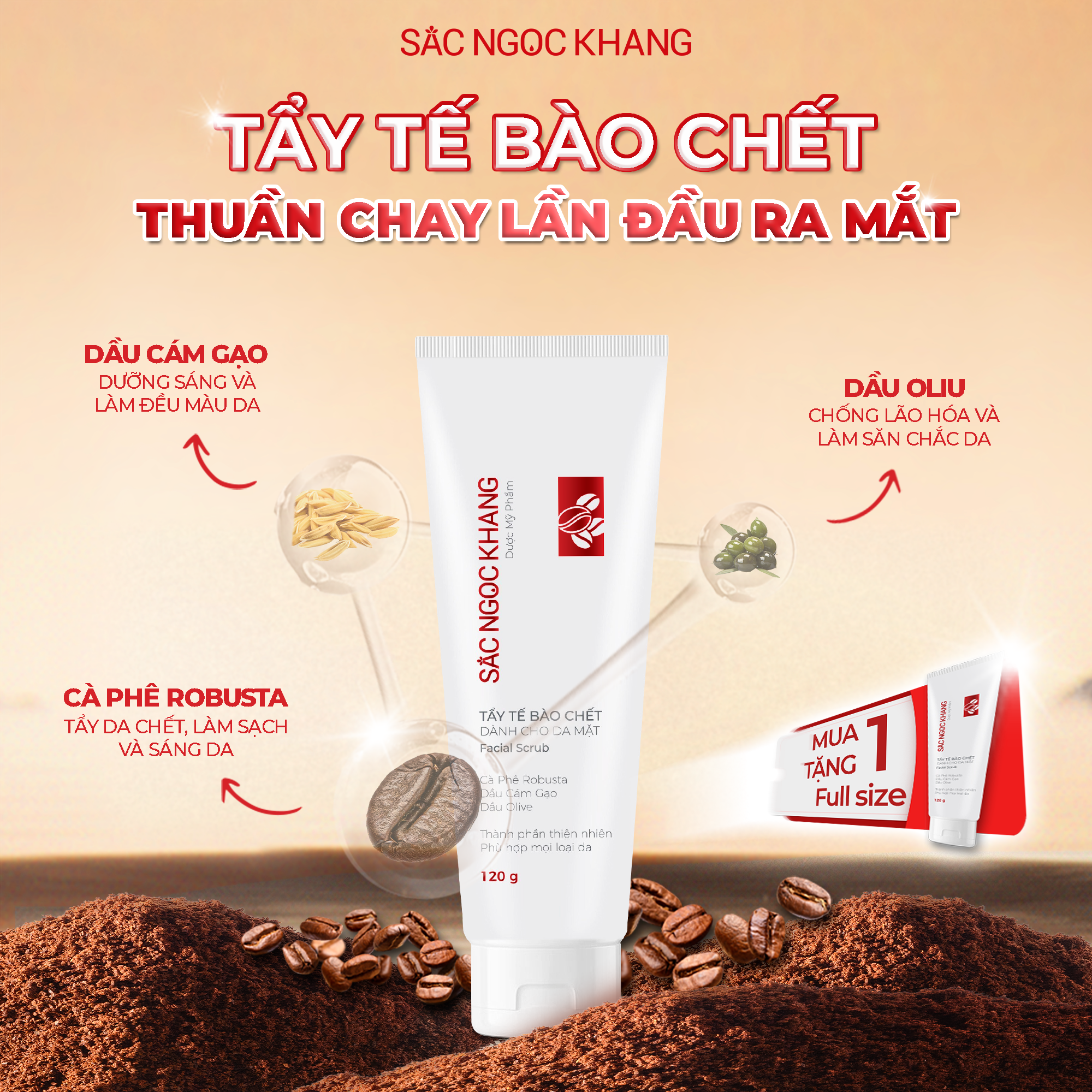 Tẩy tế bào chết cho da mặt 120g