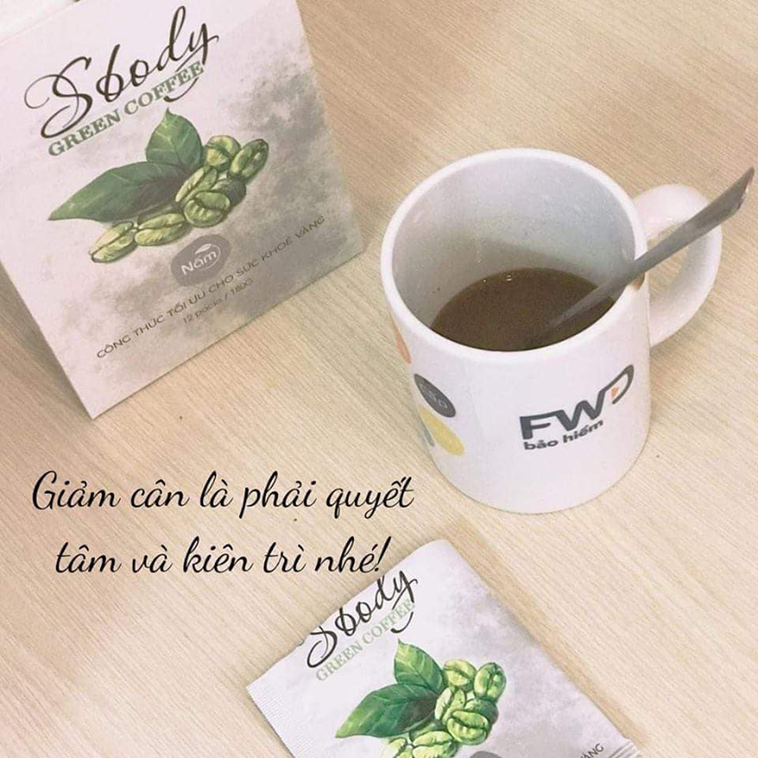 Nấm Hỗ Trợ Giảm Cân Sbody Green Coffee - 100% Thiên Nhiên (Hộp 12 gói /180G) Đốt Mỡ và Kiểm Soát Cân Nặng - Cà Phê Xanh Hỗ Trợ Giảm Cân AN TOÀN & HIỆU QUẢ!