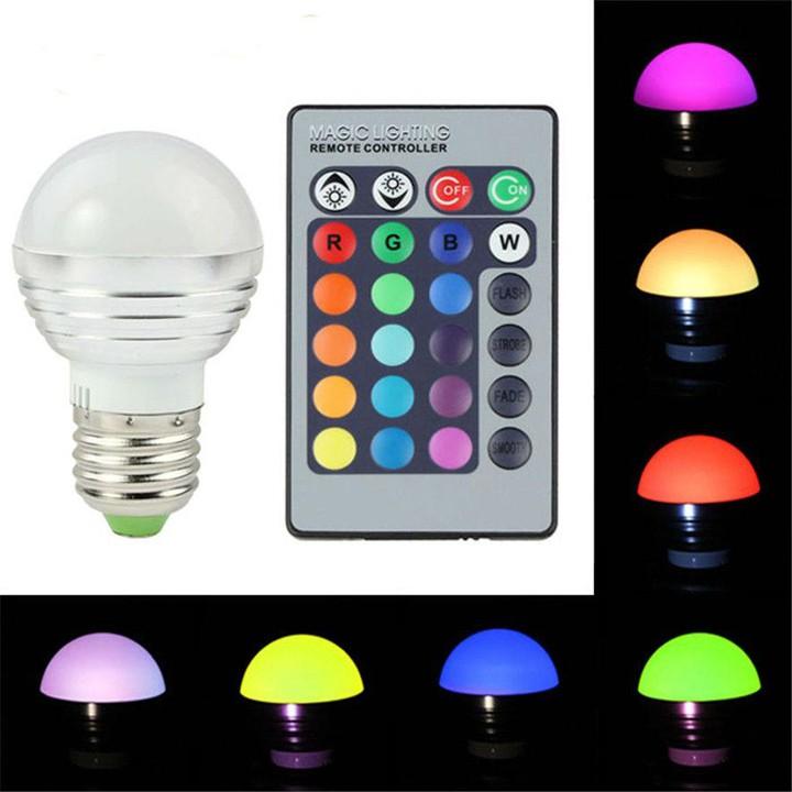 Đèn Tròn Led nhiều màu SH79 điều khiển từ xa nhiều chế độ SUNHA dùng trong phòng ngủ (nhiều màu) SGT 8339