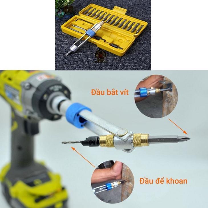BỘ MŨI KHOAN VÀ VẶN VÍT ĐẢO ĐẦU HALFTIME 20 CHI TIẾT CHO MÁY KHOAN