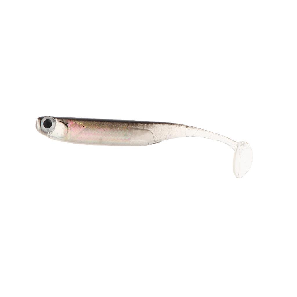 Soft Fishing Lure With Paddle T Tail Bait Shad Minnow Paddle Swimbaits
