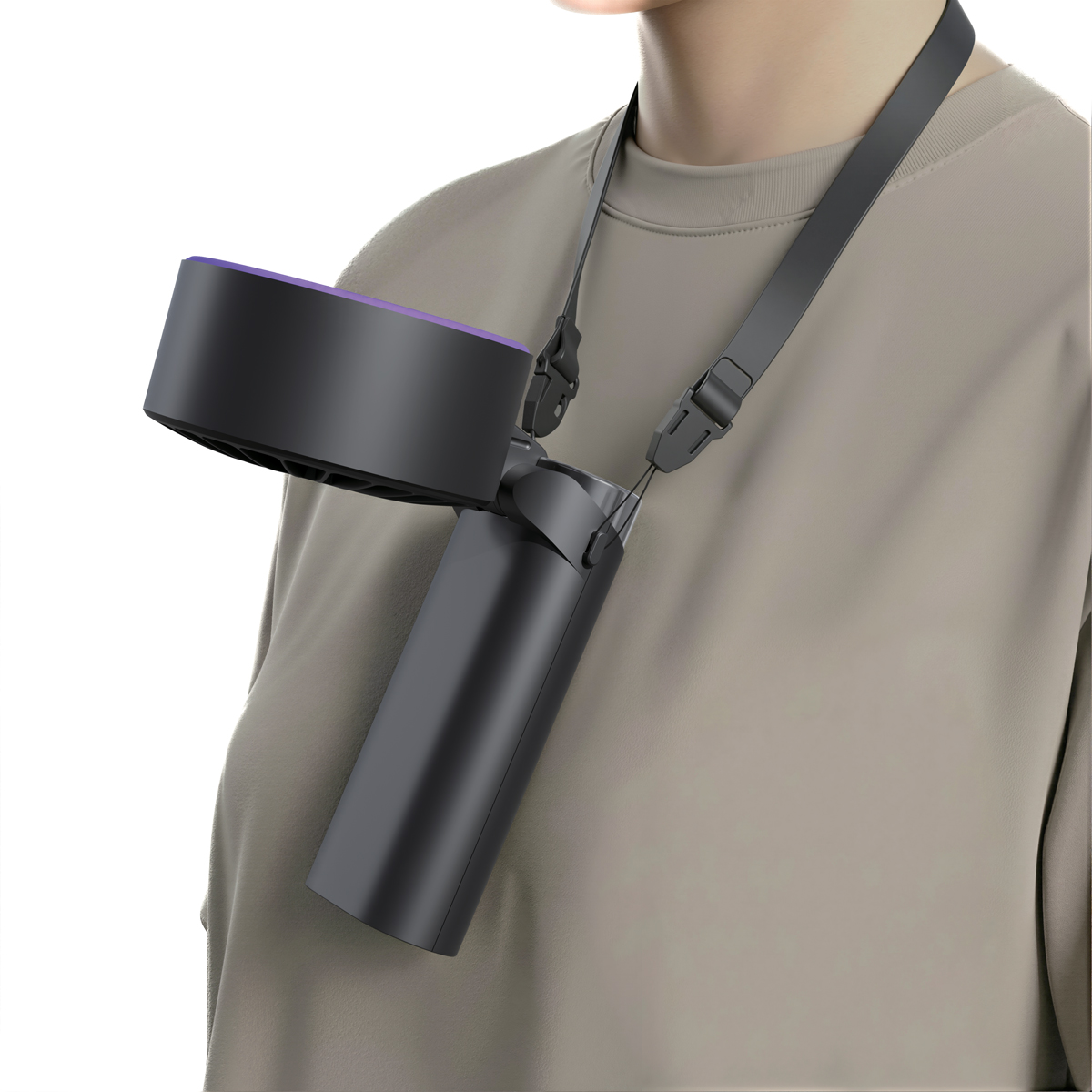 Quạt tích điện cầm tay USB TIROSS 5W, 3600mAh TS3434 - Hàng chính hãng