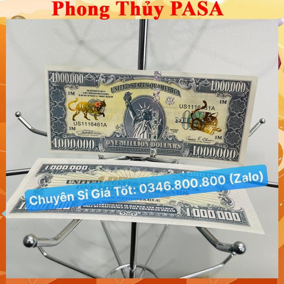 Combo 10 Tờ Triệu Đô Con Mèo Siêu Cấp Mỹ Có Bảo An Chống Giả, 1 Triệu Usd Kỉ Niệm Lưu Niệm