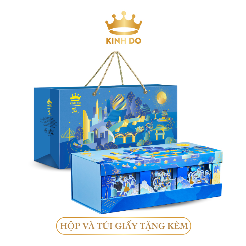 Hộp bánh trung thu Kinh Đô - Bánh trung thu Mini 6 bánh