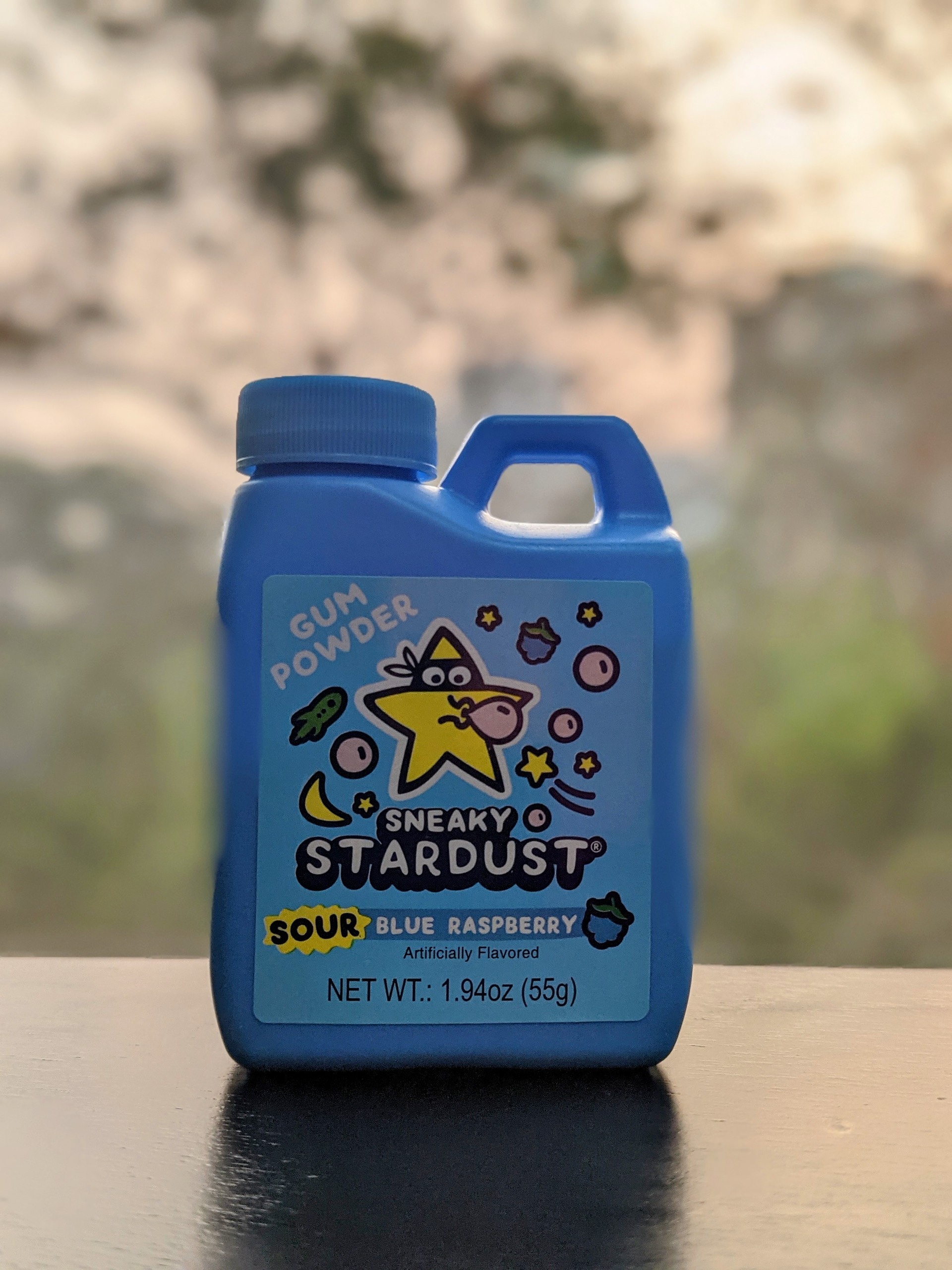 Kẹo cao su Sneaky Stardust vị mâm xôi xanh