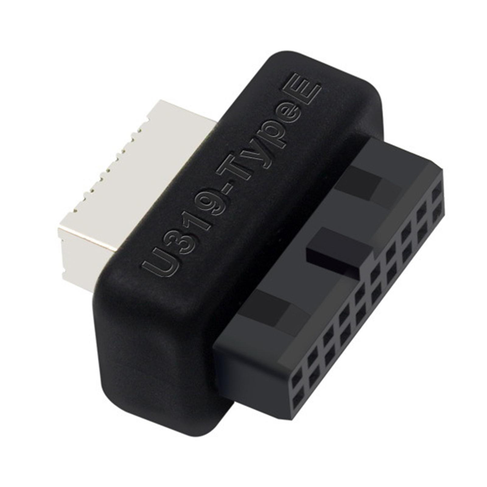 USB Front Panel Adapter, USB 3.1 Type E Key A to USB 3.0 20Pin Header Converter, Durable USB 3.1 3.2 Type -pin A Key Front Panel Adapter