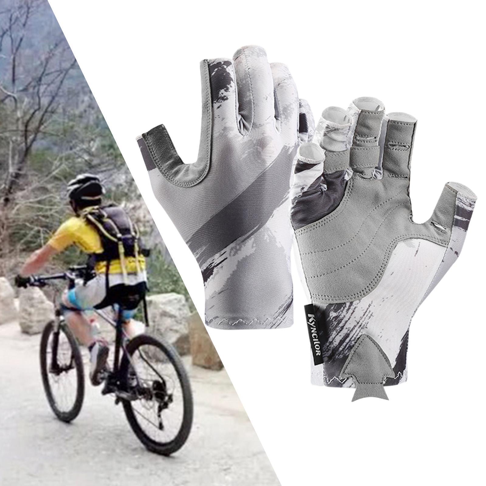 Half Finger Cycling Gloves Shock-Absorbing for  Fishing