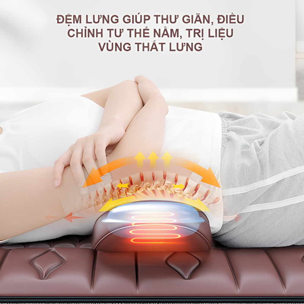 Đệm massage toàn thân thế hệ mới, Ghế massage phục hồi giảm đau nhức hỗ trợ tuần hoàn máu, Nệm mat xa tại nhà kèm massage chân