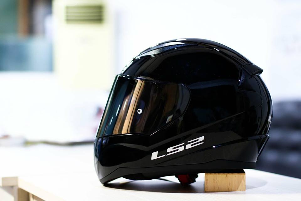 Mũ Bảo Hiểm FullFace LS2 FF353 SOLID GLOSS BLACK