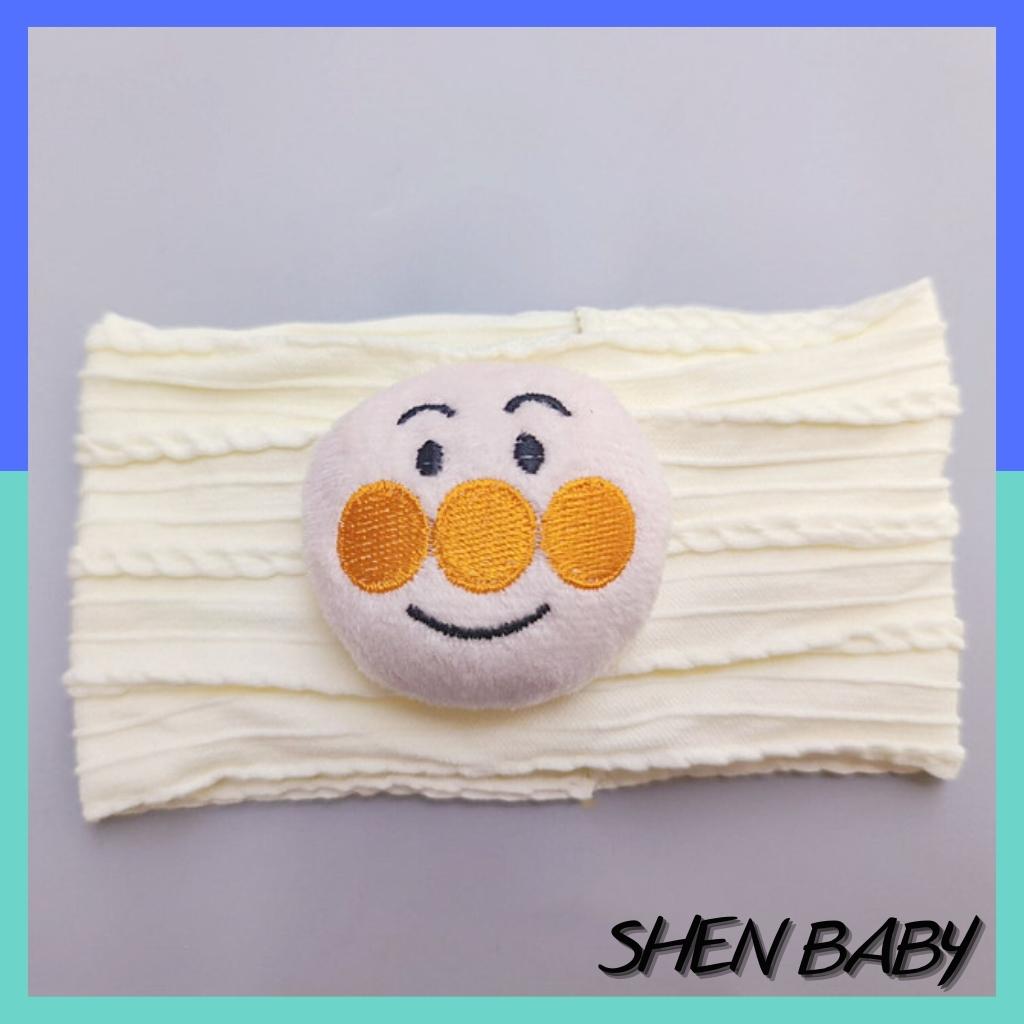 Băng đô bản to hình chú hề dễ thương, turban vải thun gân cho bé BD70 Mimo Baby