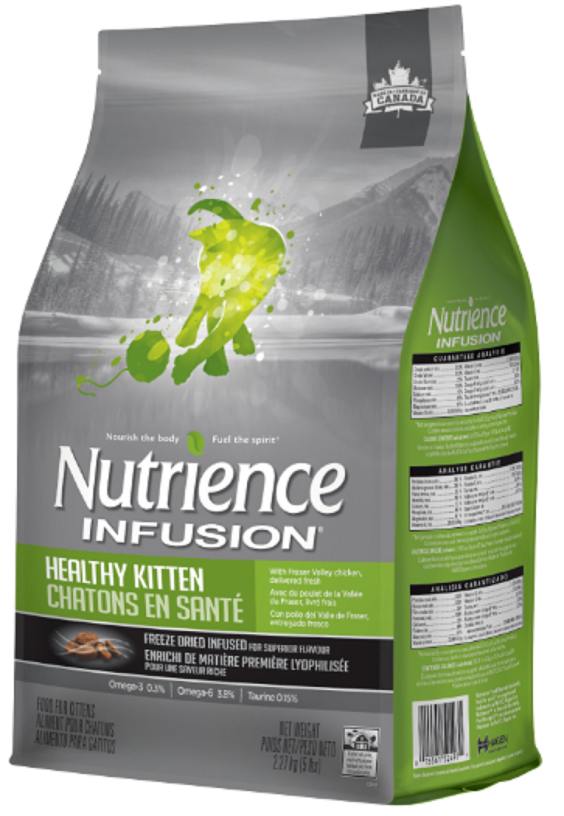 Hạt cho Mèo Con Nutrience Infusion - Thịt Gà & Rau Củ Quả Tự Nhiên - 0.5kg