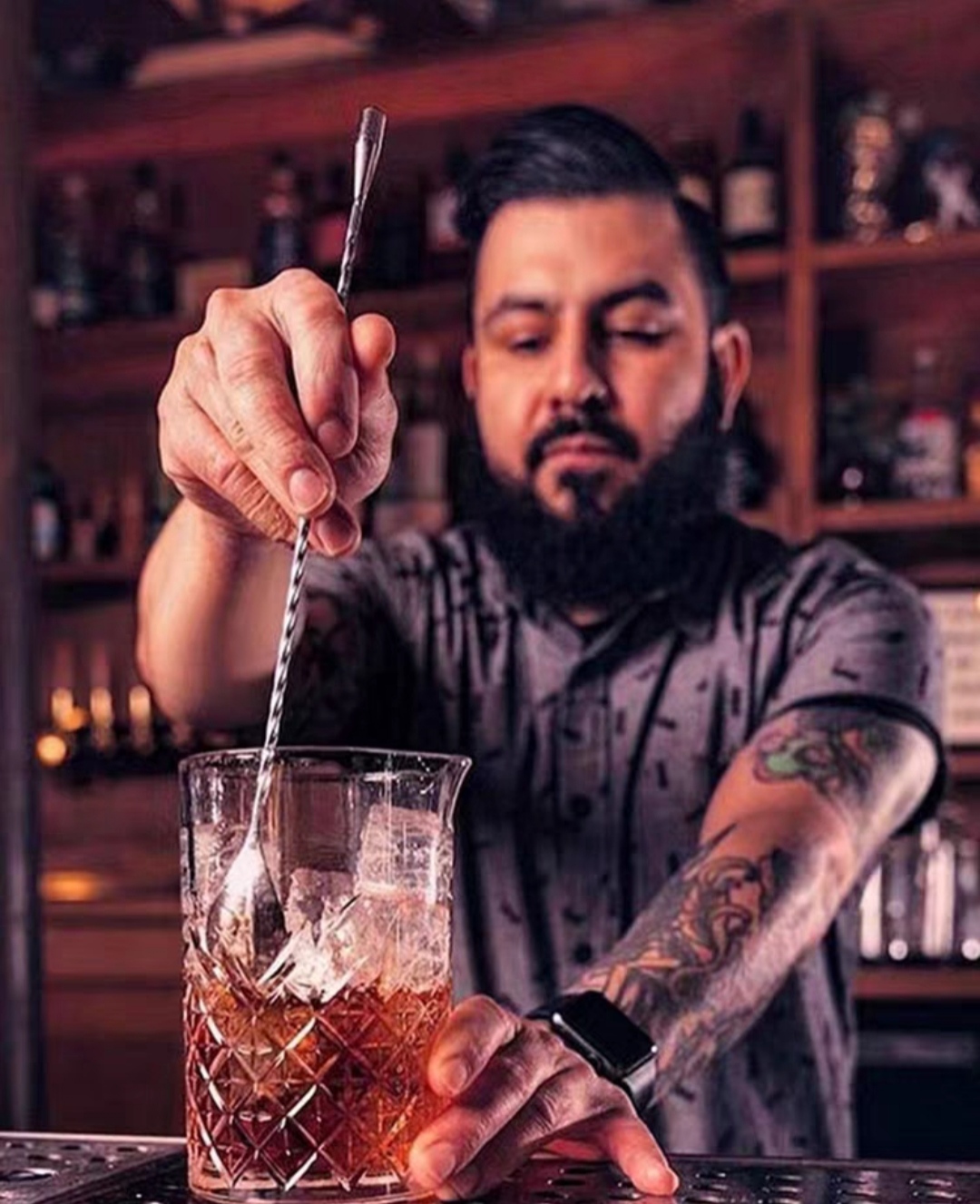 Bộ sét 9 dụng cụ pha chế cocktail bằng thép không gỉ cao cấp 9M