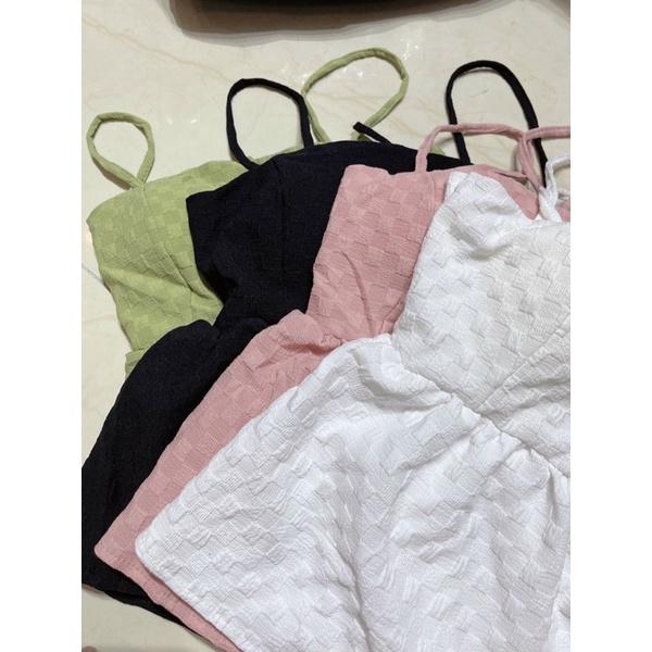 áo hai dây xốp đan lưng(có mút ngực