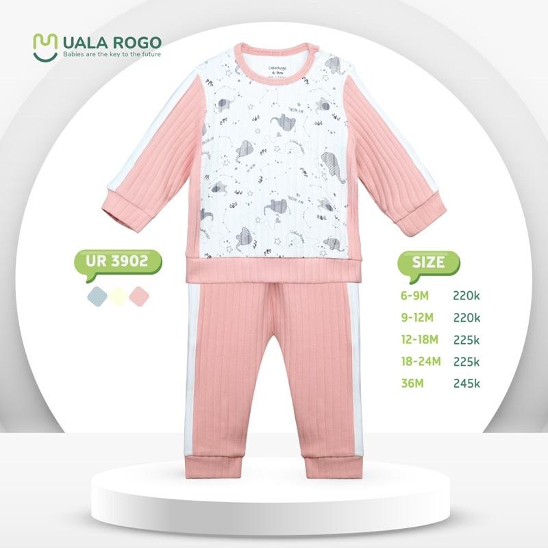 Bộ QA Dài Tay Size 6-36M Hoạ Tiết Nỉ UalaRogo