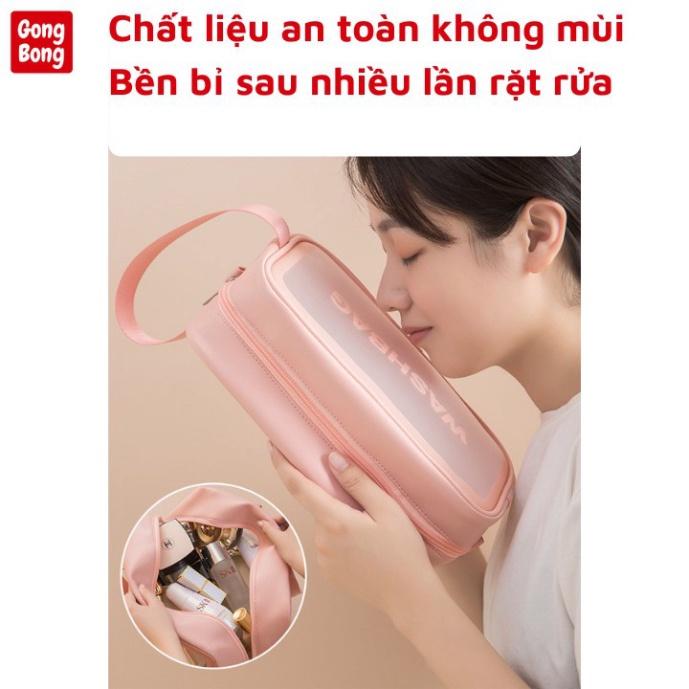 Túi đựng mỹ phẩm du lịch chống nướcSét 3 túi trong suốt đựng đồ mỹ phẩm du lịch thời trang có sỉ