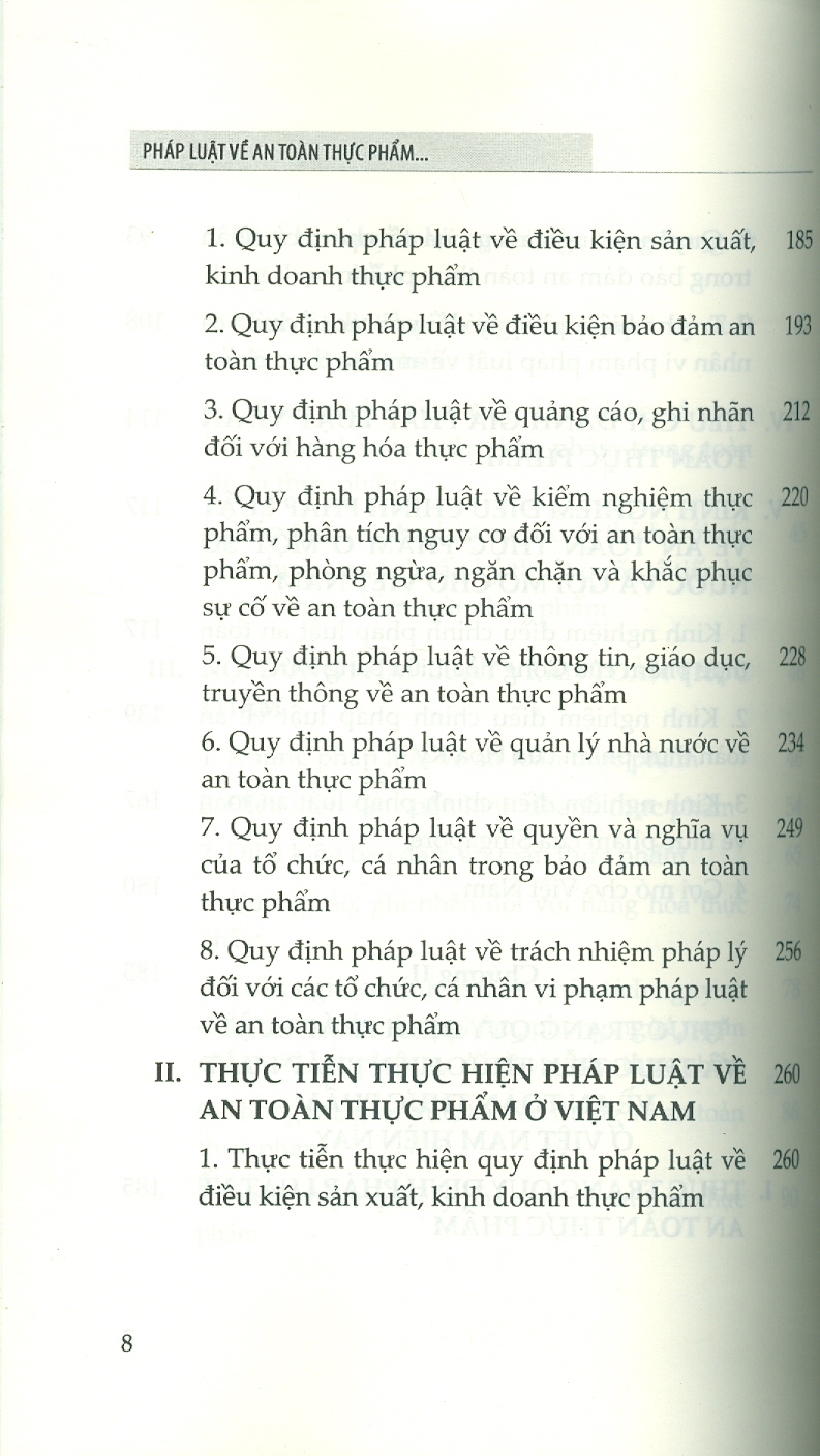 Pháp Luật Về An Toàn Thực Phẩm Ở Việt Nam (Sách chuyển khảo) - TS. Phạm Thị Thúy Nga (Chủ biên)