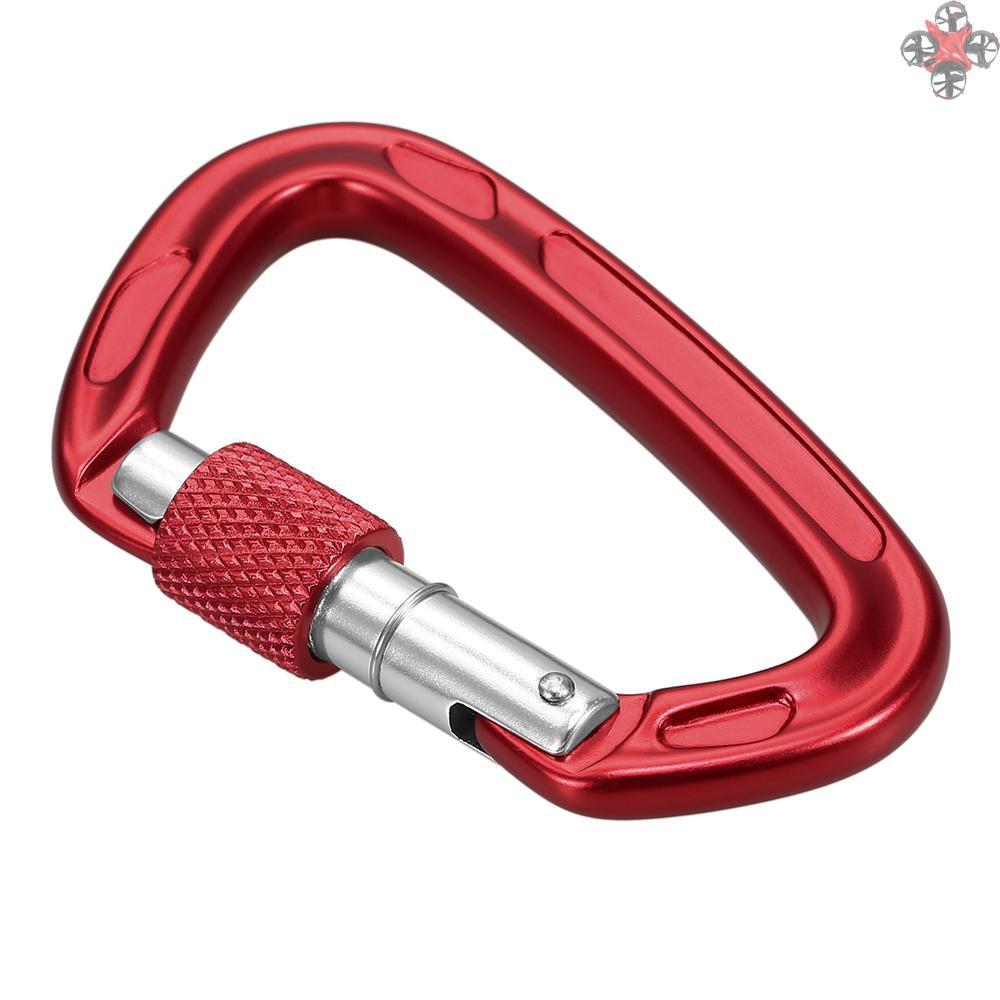 TOP 24KN Twist Locking Gate Carabiner Heavy Duty Auto Lock Carabiner Outdoor D-ring Buckle Climbing Rappelling Canyoning Hammock Locking Clip