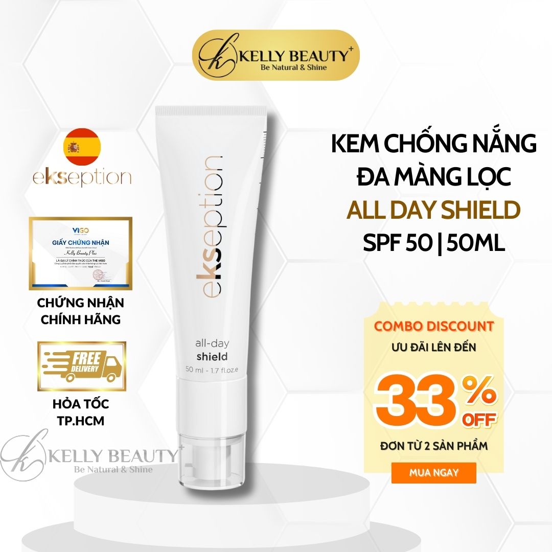 Kem Chống Nắng Phổ Rộng ekseption All Day Shield SPF 50+ | Kelly Beauty