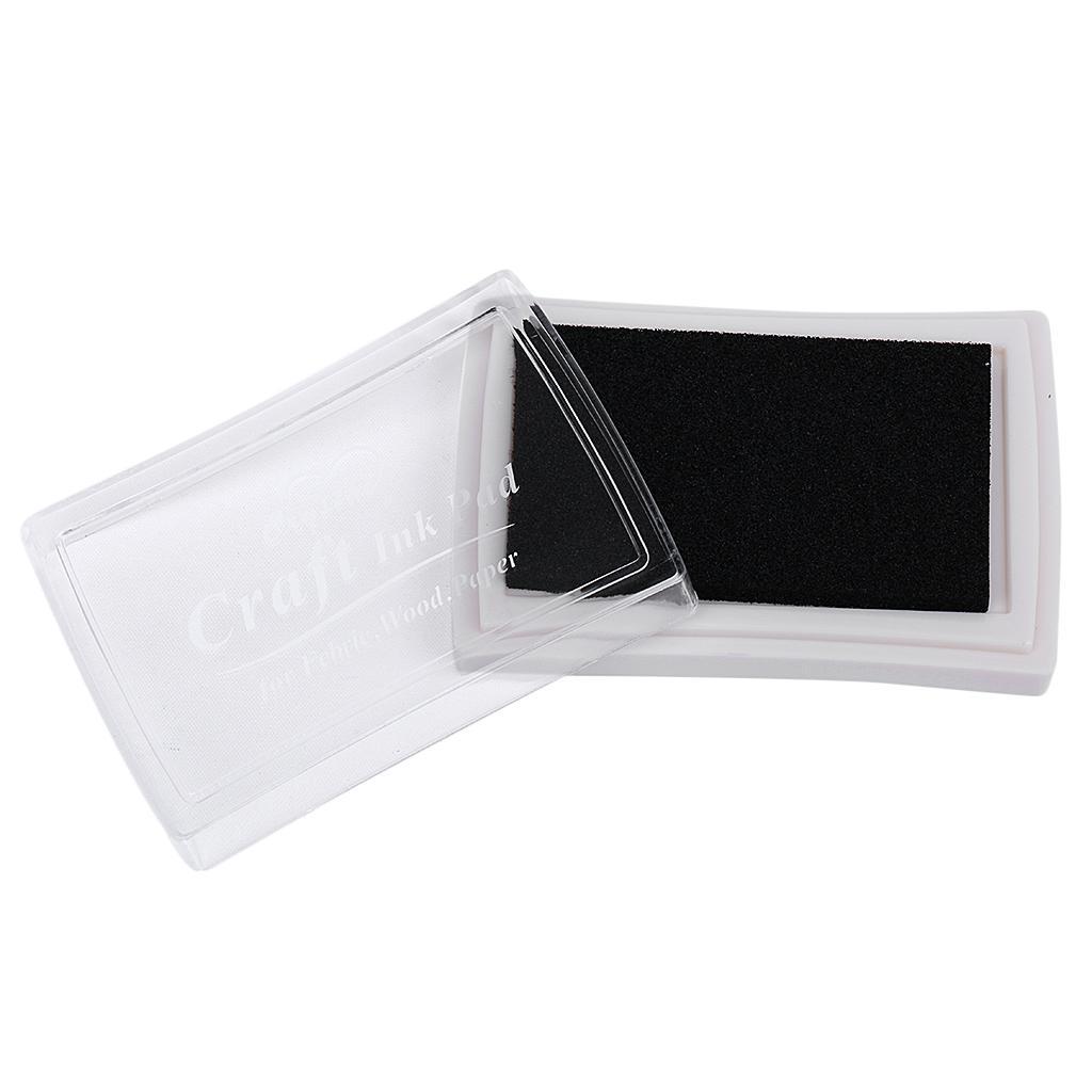 2 Pieces Ink Stamps Pad for Rubber Stamps Or Crafts Embossing Black Gold