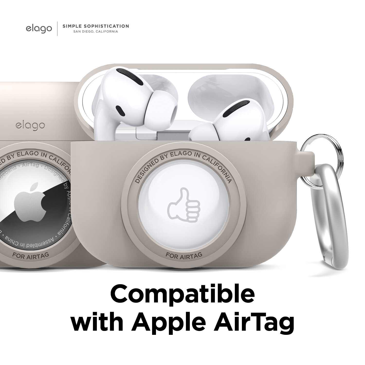 Ốp tai nghe Elago Snapshot cho Airpods Pro &amp; AirTag