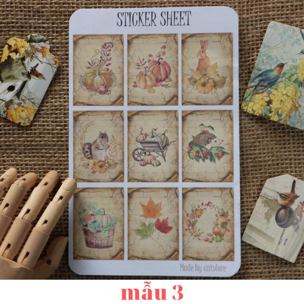 Sticker sheet - sticker dán, trang trí sổ nhật kí, sổ tay | Bullet journal sticker - un029