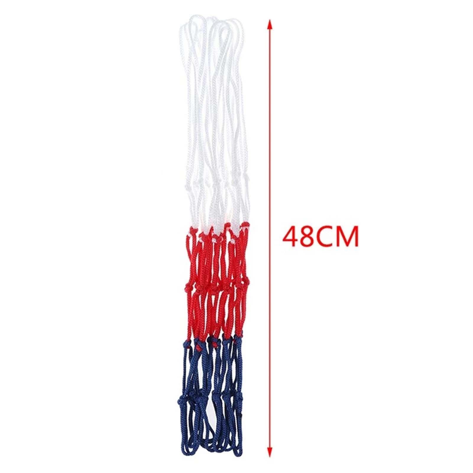 Basketball Net Replacement 12 Loops Basketball Hoop Basketball Court Equipment Net Mesh for Standard Basketball Sport
