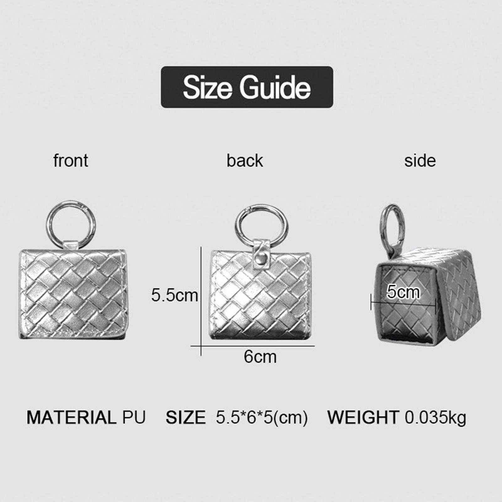 2x Small Golf Ball carry pouch Waterproof Leather with O Storage Case