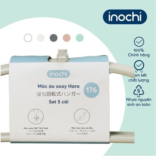 Móc áo xoay Inochi-  Hara 176 màuTrắng ngọc/ Trắng kem/ Ghi sữa/ Hồng nhạt/ Xanh bạc hà