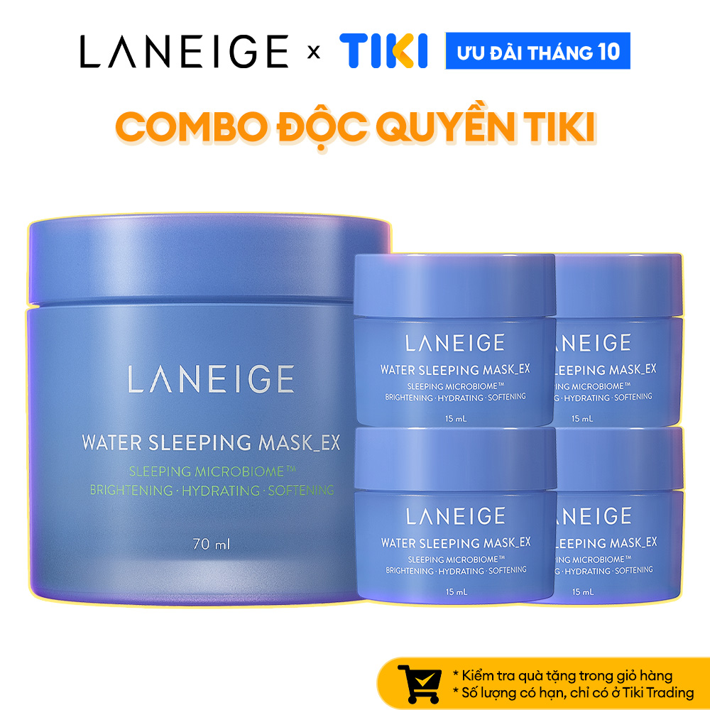 Bộ Mặt Nạ Ngủ Dưỡng Ẩm Laneige Water Sleeping Mask EX 70ml + 50ml