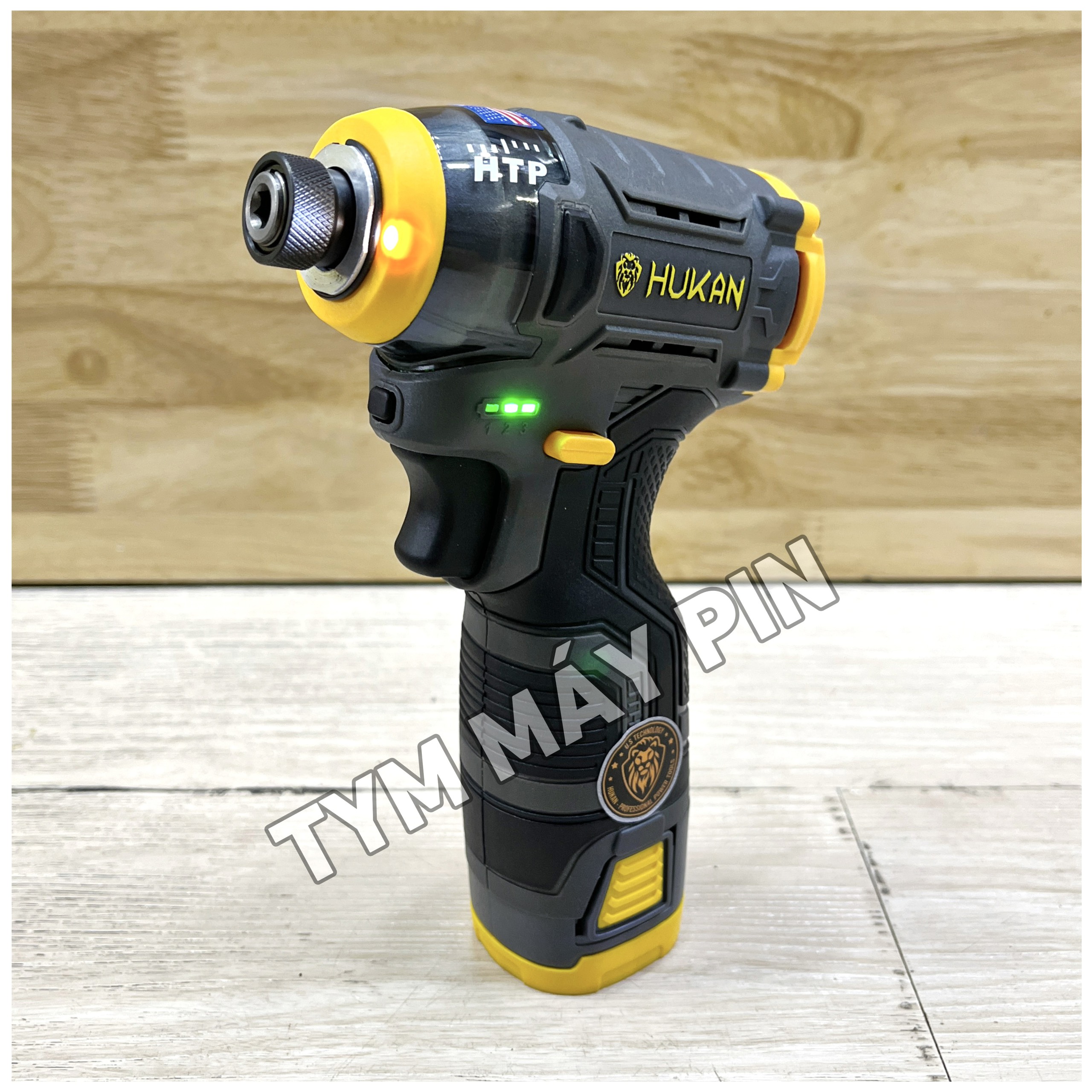 Combo 2 Bộ Khoan Và Bắt Vít Búa Pin 16.8v Hukan – pin 1.5Ah tiết kiệm – Tym Máy Pin