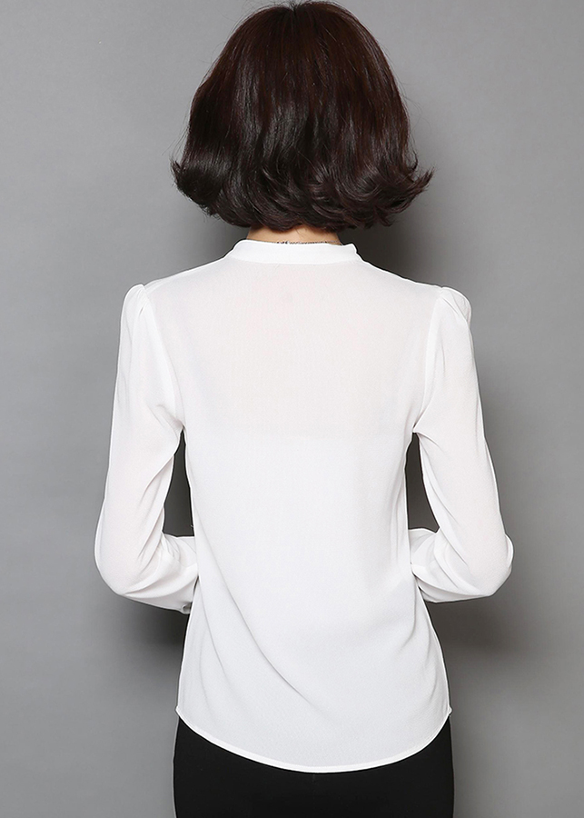 Sơ mi cổ v công sở sm08th