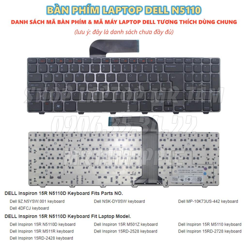 BÀN PHÍM LAPTOP DÀNH CHO DELL N5110 dùng cho Inspiron 15R N5110 M5110 M5010 M501Z M511R