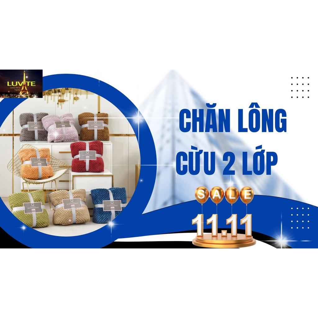 Chăn Lông Cừu Monte&Jardinnnn 2 lớp mới nhất 2022 siêu hot