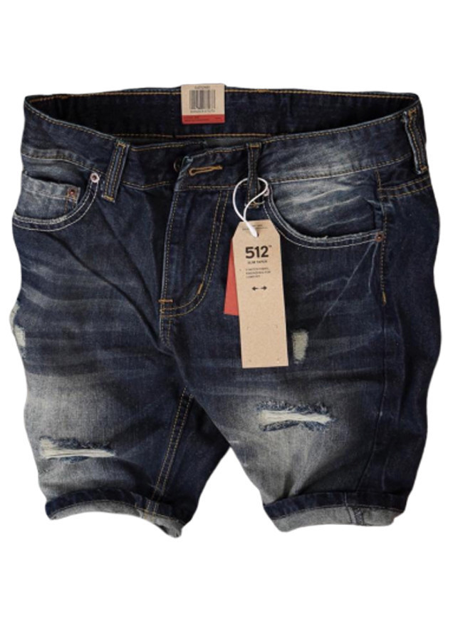 QUẦN SHORT JEAN NAM WASH RÁCH THỜI TRANG CAO CẤP