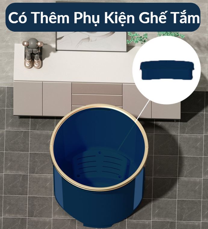 Bồn Tắm Gấp Gọn Legaxi, Dùng Cho Người Lớn, Trẻ em, Phù Hợp Với Phòng Tắm Của Mọi Gia Đình Size 75Cm