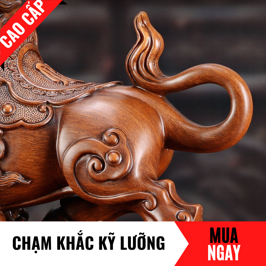 Tượng Trâu Trang Trí Phong Thủy Cao 26cm