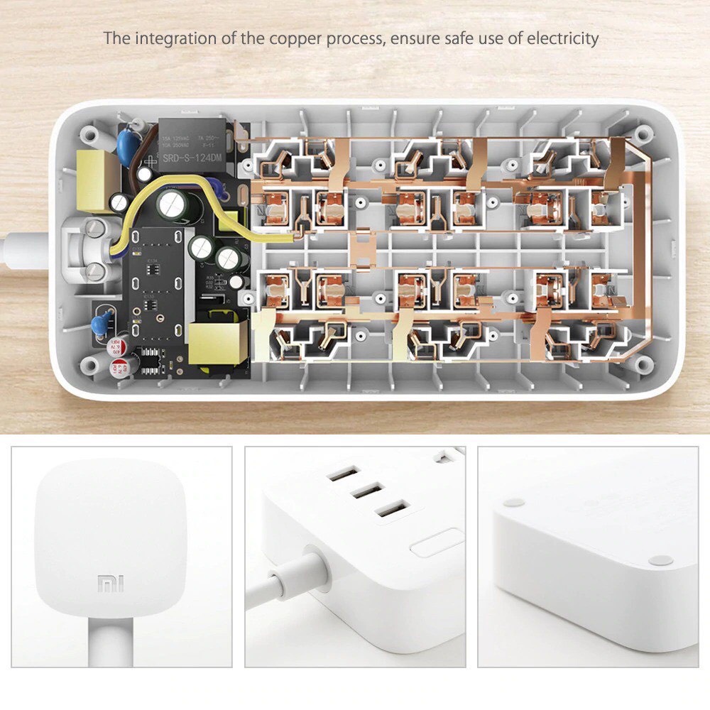 Ổ Cắm 6 Lỗ 3 USB Xiaomi Power Strip