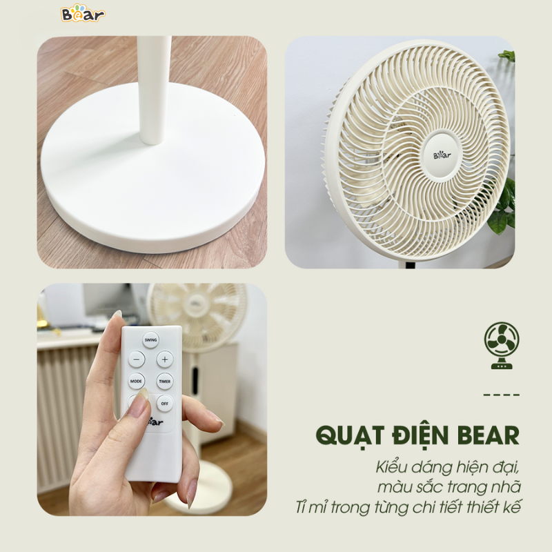 Quạt điện cao cấp Bear SB-QC47K Hàng chính hãng