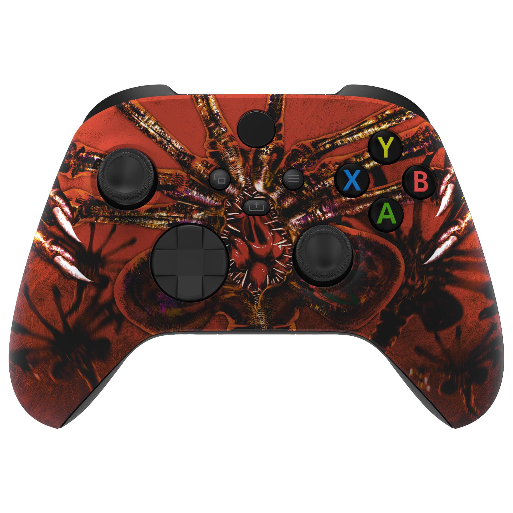 Mẫu cực đoan tùy chỉnh cảm ứng cảm ứng mềm mại phía trước vỏ bọc cho Xbox Series X/S Bộ điều khiển: Halloween CandyNight