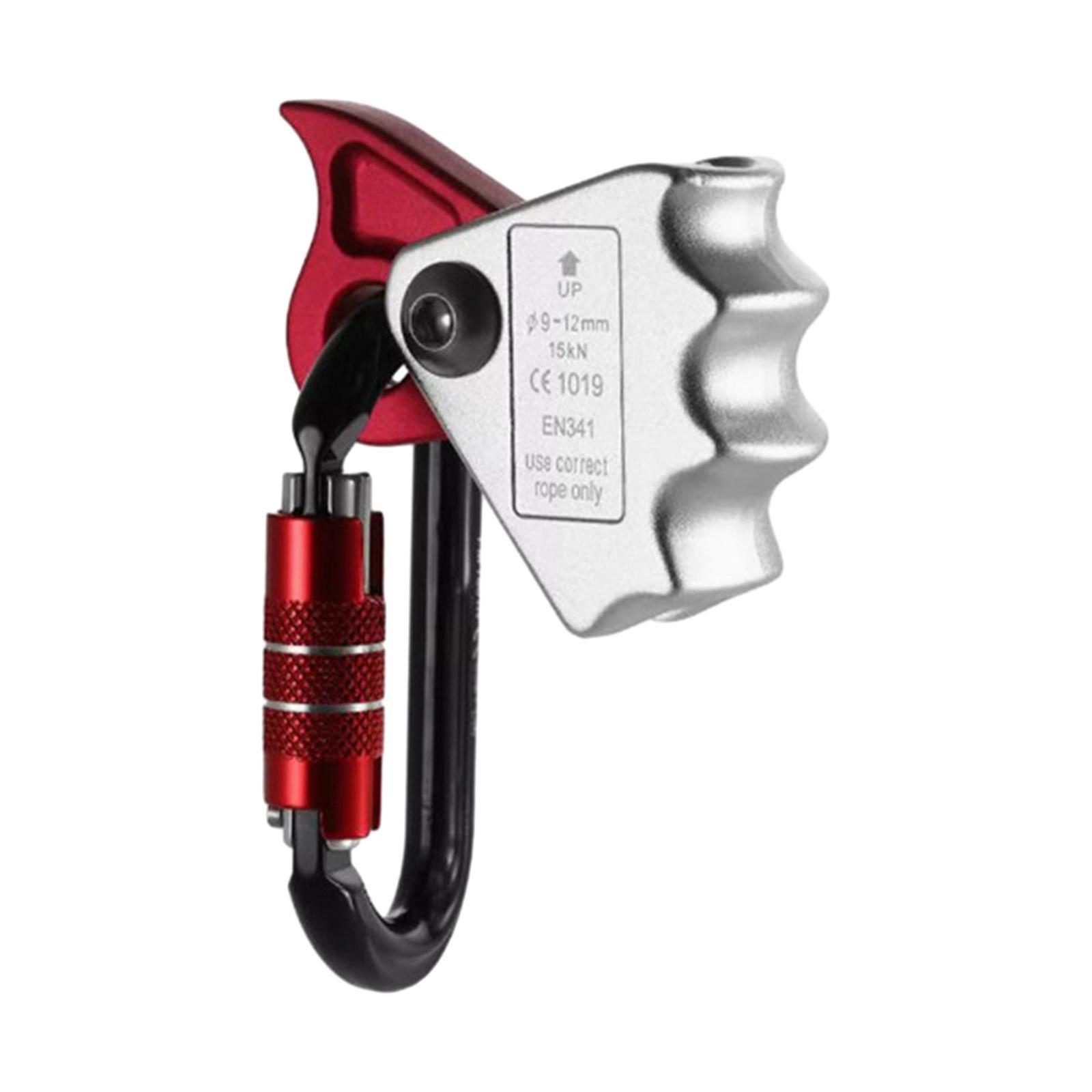 Climbing Ascender Rope Grab Auto Locking Carabiner for Rock Climbing Caving