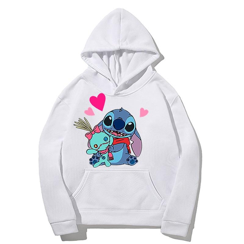 Áo Hoodie Nam nữ In hình Disney Lilo Stitch ngộ nghĩnh