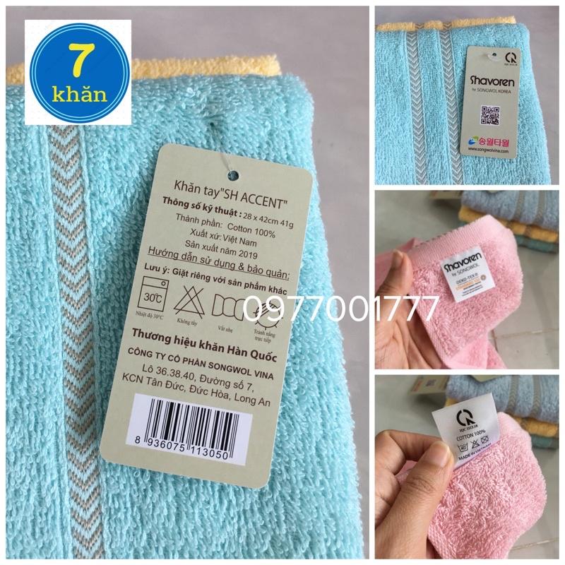 Khăn Mặt Songwol 100% cotton chính hãng - SH ACCENT28