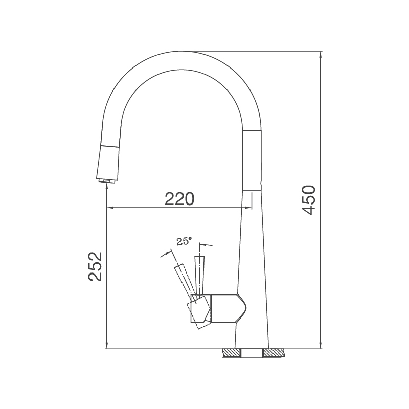 VÒI RỬA BÁT MALLOCA K095 S - HÀNG CHÍNH HÃNG