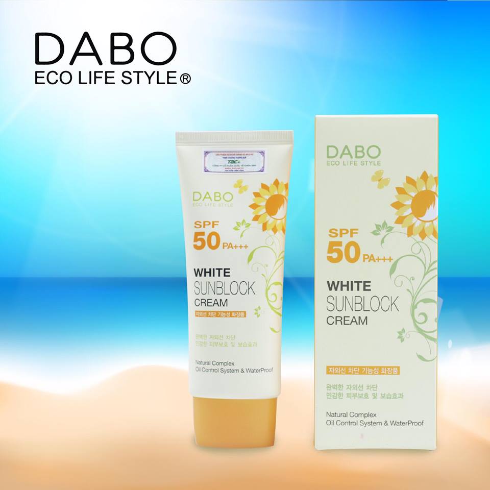 Kem chống nắng Hàn Quốc cao cấp Dabo White Sunblock Cream SPF 50 PA+++