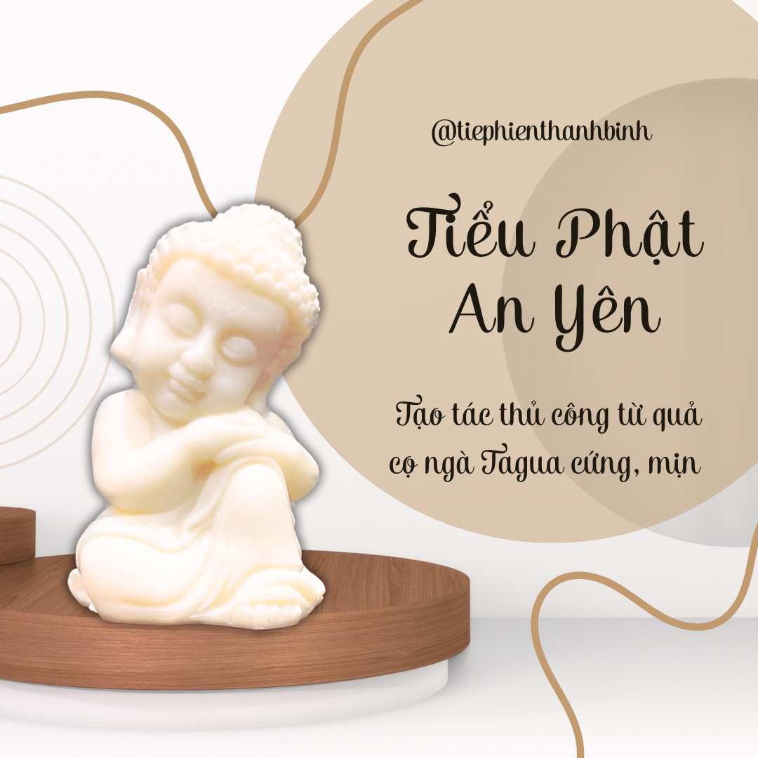 Tượng Tiểu Phật An Yên Chibi Dễ Thương Trang Trí Tiệc Trà Kệ Sách