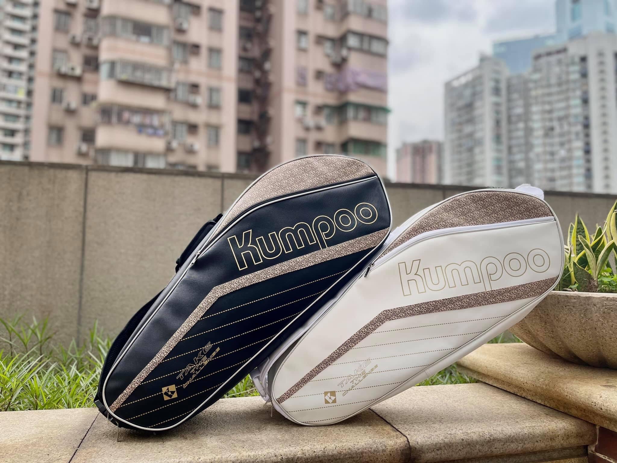 Bao vợt dài, túi đựng vợt 3 ngăn Kupoo KB163 Da PU cao cấp
